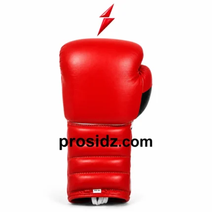 PSI Prosidz Industries custom boxing gloves manufacturer red and black lace-up boxing gloves