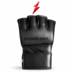 MMA Gloves Men black open palm design by PSI Prosidz Industries