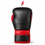 NEW GENUINE LEATHER Custom Boxing Gloves with red palm panels and reinforced stitching