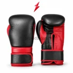 NEW GENUINE LEATHER Custom Boxing Gloves with red reinforced stitching