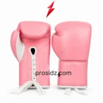 Pink Boxing Gloves in pink and white with lace-up closure by PSI Prosidz Industries