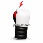 PSI Professional Boxing Gloves white padded striking surface by Prosidz Industries
