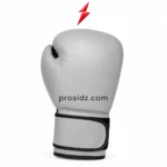 prosidz industries OEM Boxing Gloves grey wrist strap with black piping and PSI branding
