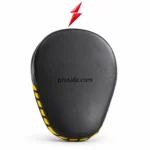 PSI Punch mitts manufacturer yellow piping and black reinforced edge lacing by Prosidz Industries