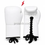 PROSIDZ Lace Up Boxing Gloves Wholesale in white with black laces