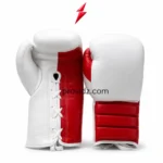 PSI Boxing Gloves Manufacturer Pakistan red-and-white lace-up glove front view