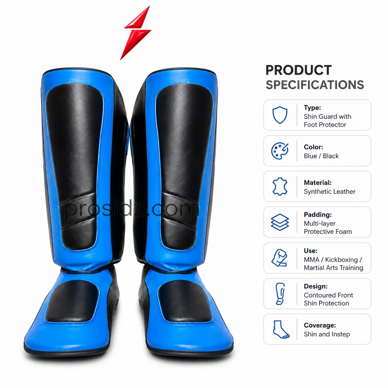 psi-kickboxing-shin-guards-panel-design-prosidz-industries psi-kickboxing-shin-guards-padded-foot-protector-prosidz-industries