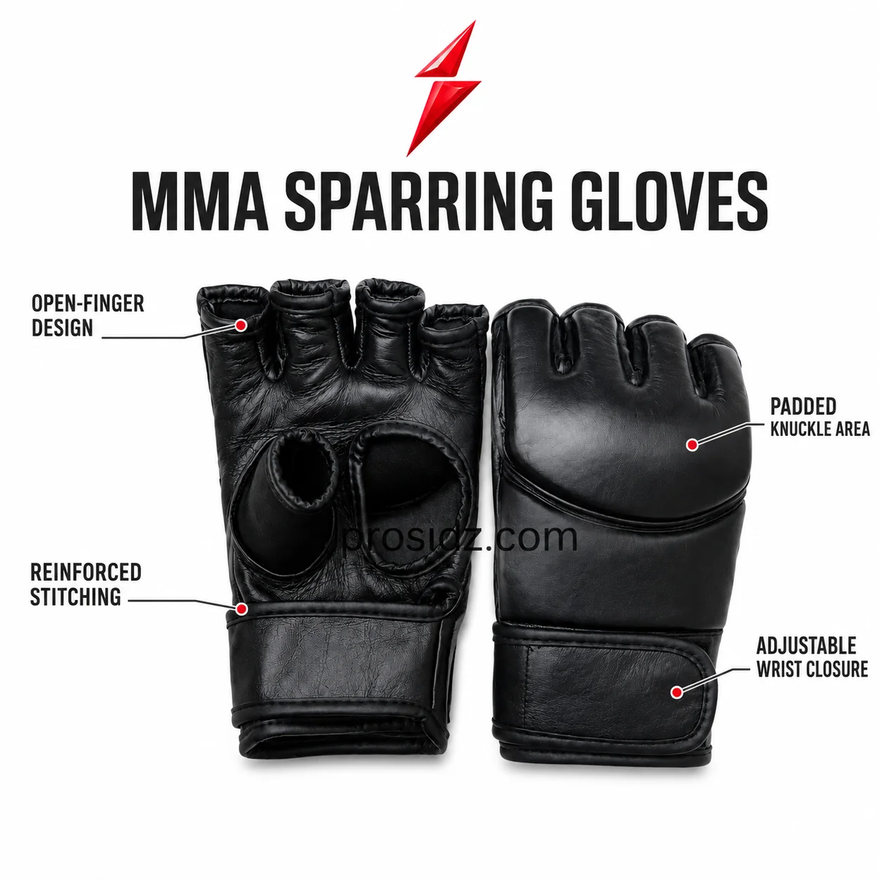 psi-mma-fighting-gloves-knuckle-padding-prosidz-industries Boxing Gloves Supplier PSI MMA Fighting Gloves featuring black curved knuckle padding by Prosidz Industries