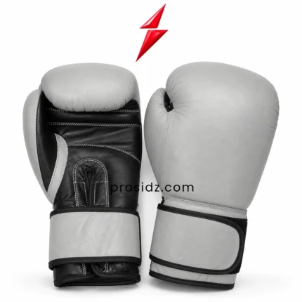 PSI OEM Boxing Gloves in light grey and black by prosidz industries