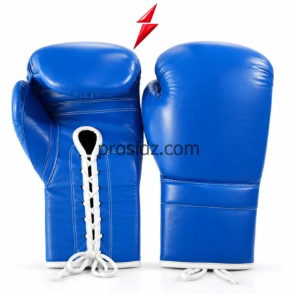 PSI ProSidz Industries Boxing Gloves Wholesale Manufacturer blue front glove with padded striking surface