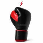 PSI Prosidz Industries Boxing Gloves Manufacturer single black glove with red attached thumb