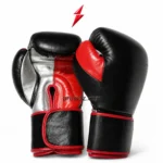 PSI Prosidz Industries Boxing Gloves Manufacturer black and red glove pair with silver ventilated palm