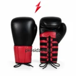 PSI Prosidz Industries Boxing Gloves Wholesale Supplier red extended wrist panel with reinforced stitching