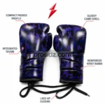 PSI Prosidz Industries Lace Up Training Gloves specification image with five construction callouts