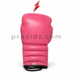 PSI Prosidz Industries Professional Lace Up Boxing Gloves showing reinforced pink palm panels