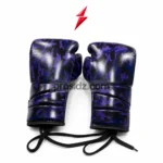 PSI Prosidz Industries Lace Up Training Gloves in glossy purple blue and black camouflage