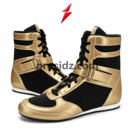 PSI Prosidz Industries Wholesale Boxing Shoes in metallic gold and black