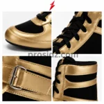 PSI Prosidz Industries Wholesale Boxing Shoes with reinforced gold overlays