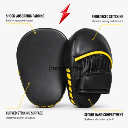 Prosidz Industries Punch mitts manufacturer breathable black mesh detail with PSI logo