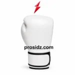 PSI Velcro Boxing Gloves in white and black with wide wrist straps by Prosidz Industries