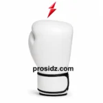 PSI Velcro Boxing Gloves with white striking surface and black wrist trim by Prosidz Industries