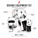 custom oem boxing equipment set with black accents and printed panels by prosidz industries psi