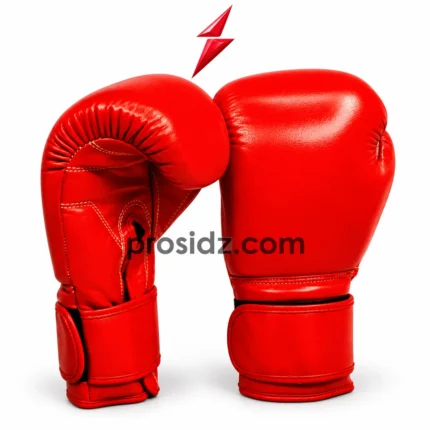 Custom Red Boxing Gloves by PSI and Prosidz Industries with smooth striking surface