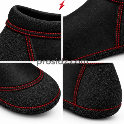 PSI Sand Socks Manufacturer black neoprene sock with red stitching