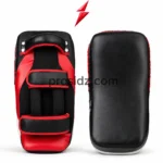 PSI Prosidz Industries black and red Kick Pad front view with curved design and reinforced stitching