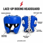 PSI Boxing Headgear with royal-blue panels and contrasting white edge trim from Prosidz Industries