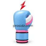 PSI Custom Training Boxing Gloves palm with pink and white panels by Prosidz Industries