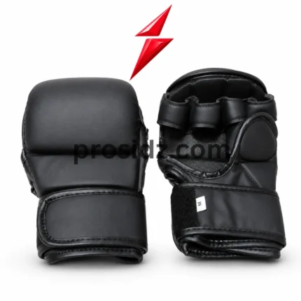 PSI MMA gloves black open finger training design by Prosidz Industries