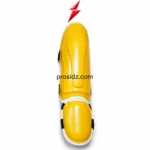 PSI MMA shin guards side design with adjustable straps and protective padding