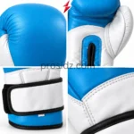 PSI PROSDIZ Industries Boxing Gears blue and white reinforced stitching detail