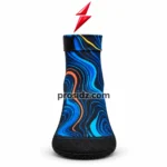 PSI Prosidz Industries Sand sports socks with reinforced black toe cap, blue stitching and flexible sole edge