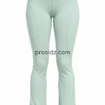 PSI and prosidz industries Wholesale Flared Leggings color concepts in mint, black, navy, grey, rose, and brown with matching contour seams